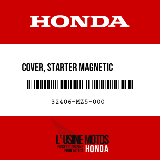 image de 32406-MZ5-000 COVER, STARTER MAGNETIC       TERMINAL
