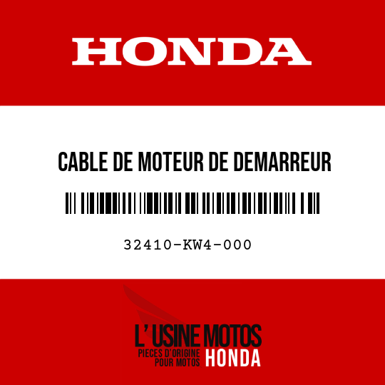 image de 32410-KW4-000 CABLE DE MOTEUR DE DEMARREUR
