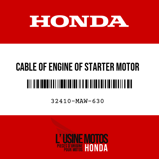 image de 32410-MAW-630 CABLE OF ENGINE OF STARTER MOTOR