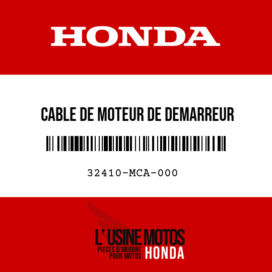 image de 32410-MCA-000 CABLE DE MOTEUR DE DEMARREUR