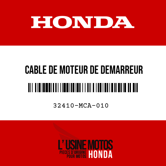 image de 32410-MCA-010 CABLE DE MOTEUR DE DEMARREUR