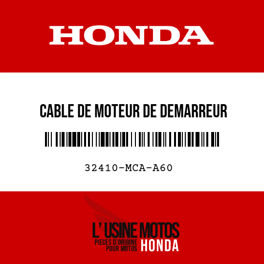 image de 32410-MCA-A60 CABLE DE MOTEUR DE DEMARREUR