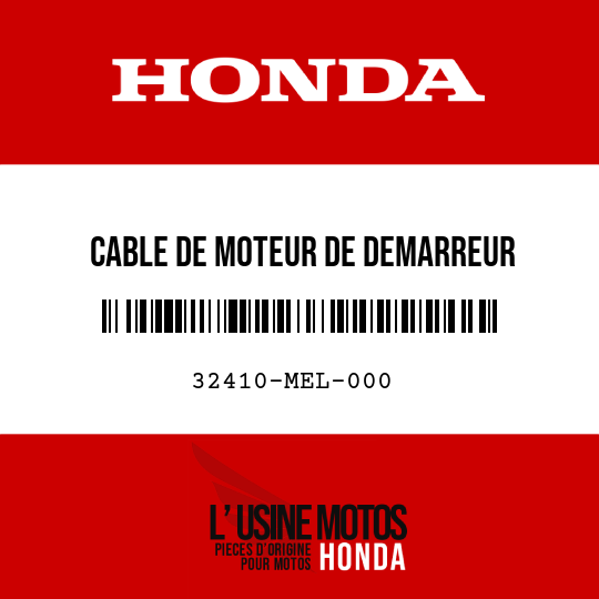 image de 32410-MEL-000 CABLE DE MOTEUR DE DEMARREUR