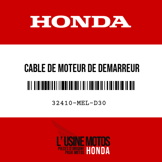 image de 32410-MEL-D30 CABLE DE MOTEUR DE DEMARREUR