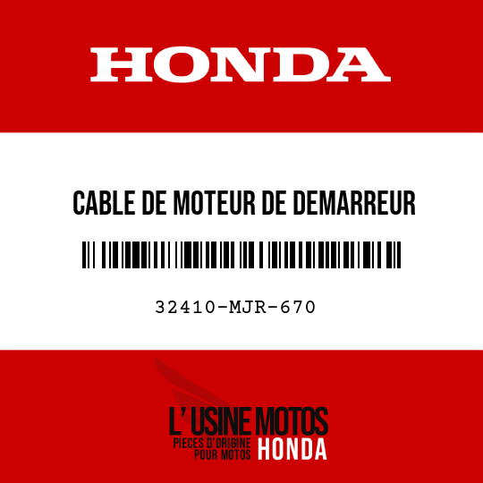 image de 32410-MJR-670 CABLE DE MOTEUR DE DEMARREUR