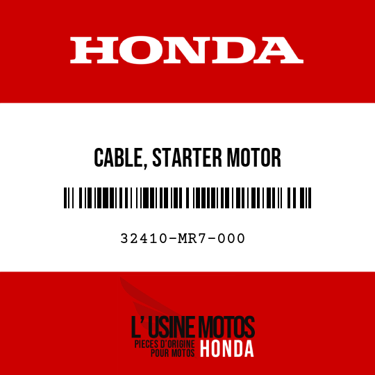 image de 32410-MR7-000 CABLE, STARTER MOTOR