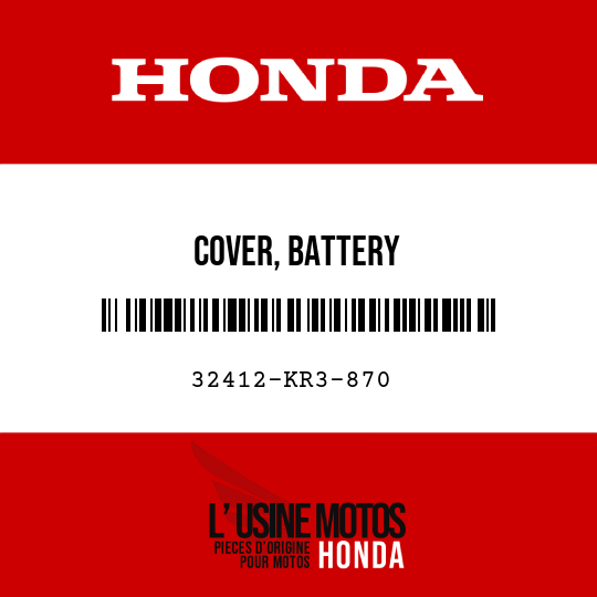 image de 32412-KR3-870 COVER, BATTERY