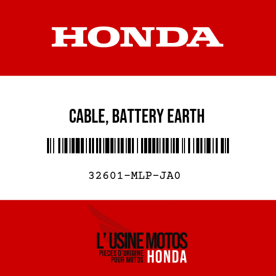 image de 32601-MLP-JA0 CABLE, BATTERY EARTH