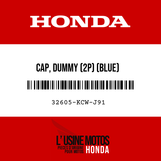 image de 32605-KCW-J91 CAP, DUMMY (2P) (BLUE)