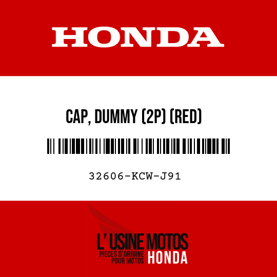 image de 32606-KCW-J91 CAP, DUMMY (2P) (RED)