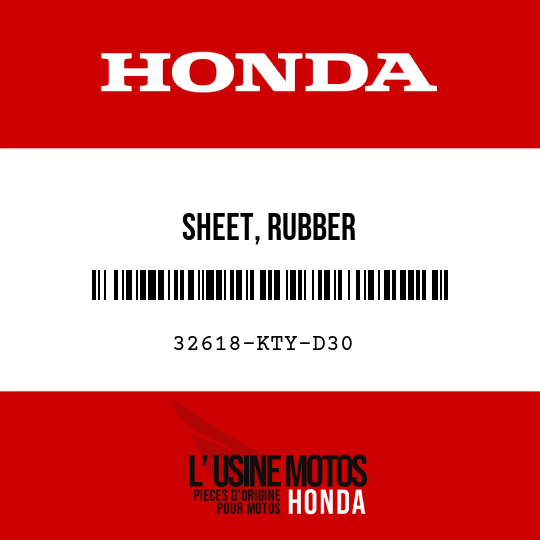 image de 32618-KTY-D30 SHEET, RUBBER