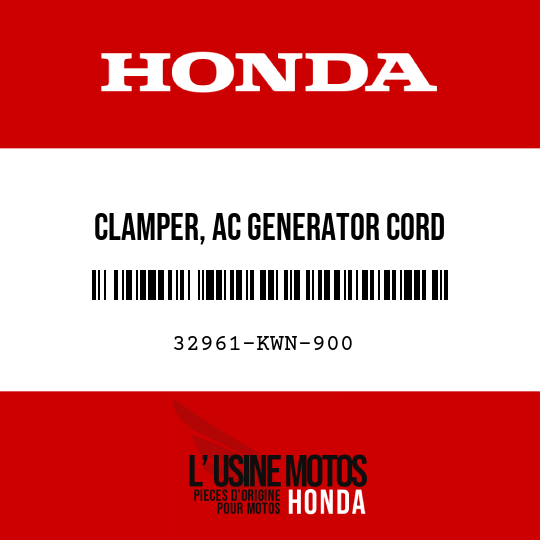 image de 32961-KWN-900 CLAMPER, AC GENERATOR CORD