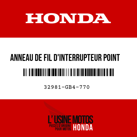 image de 32981-GB4-770 ANNEAU DE FIL D'INTERRUPTEUR POINT MORT