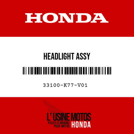image de 33100-K77-V01 HEADLIGHT ASSY