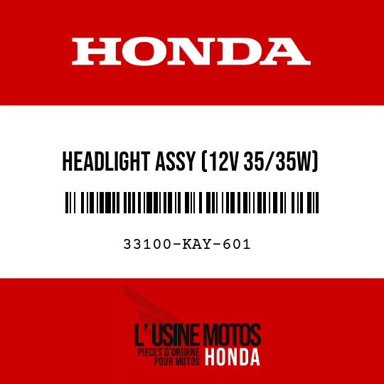 image de 33100-KAY-601 HEADLIGHT ASSY (12V 35/35W)