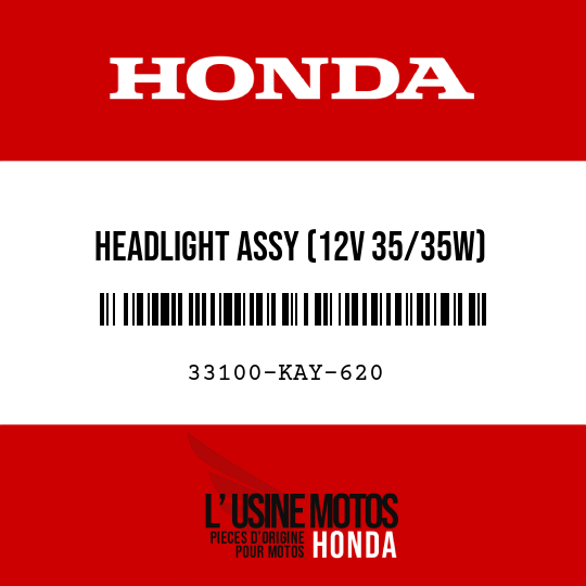 image de 33100-KAY-620 HEADLIGHT ASSY (12V 35/35W)
