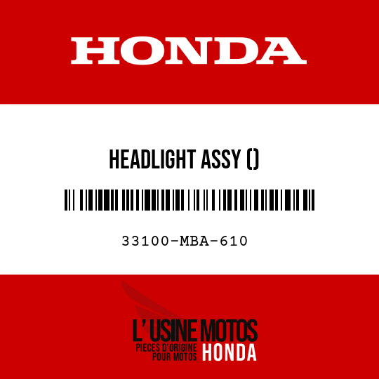 image de 33100-MBA-610 HEADLIGHT ASSY ()