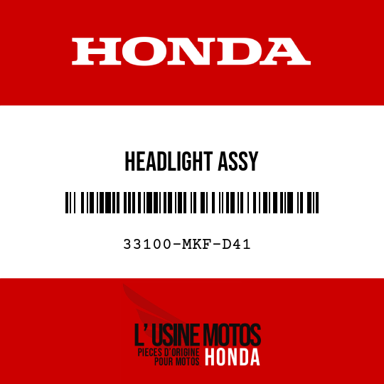 image de 33100-MKF-D41 HEADLIGHT ASSY
