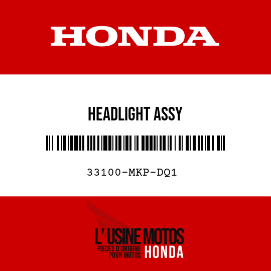 image de 33100-MKP-DQ1 HEADLIGHT ASSY