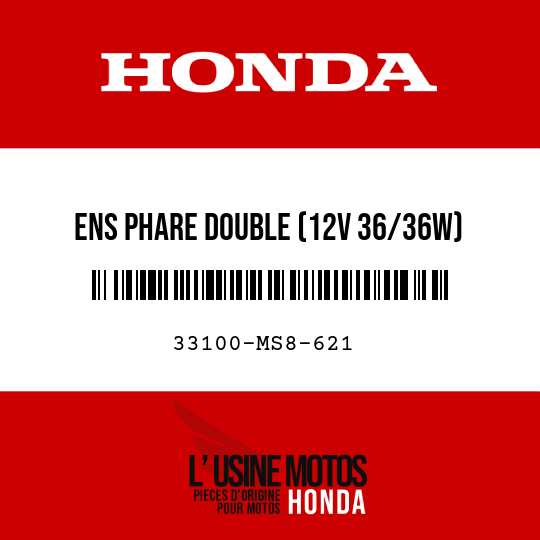 image de 33100-MS8-621 ENS PHARE DOUBLE (12V 36/36W)
