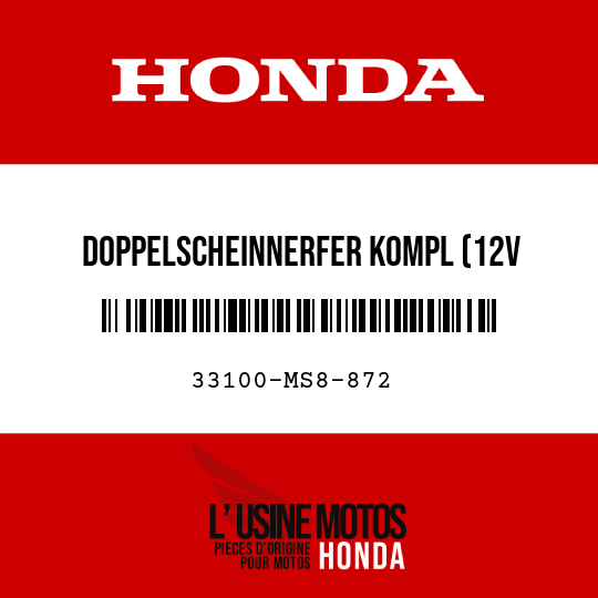 image de 33100-MS8-872 DOPPELSCHEINNERFER KOMPL (12V 60/55W)