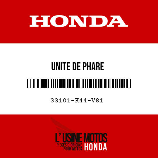 image de 33101-K44-V81 UNITE DE PHARE