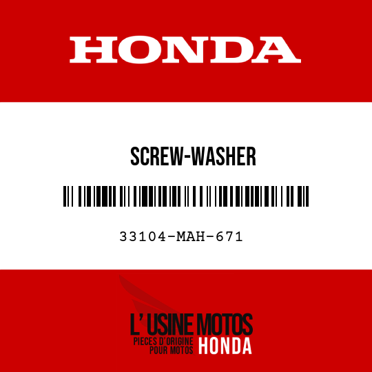 image de 33104-MAH-671 SCREW-WASHER