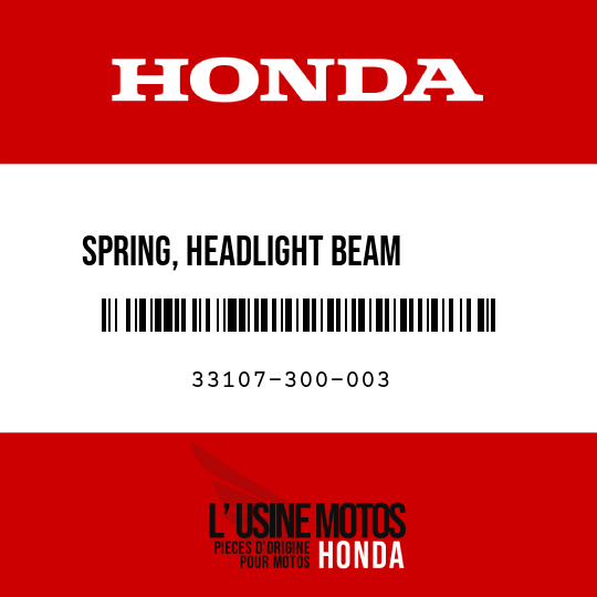 image de 33107-300-003 SPRING, HEADLIGHT BEAM        ADJUSTING