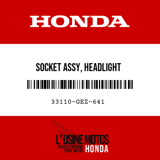 image de 33110-GEZ-641 SOCKET ASSY, HEADLIGHT