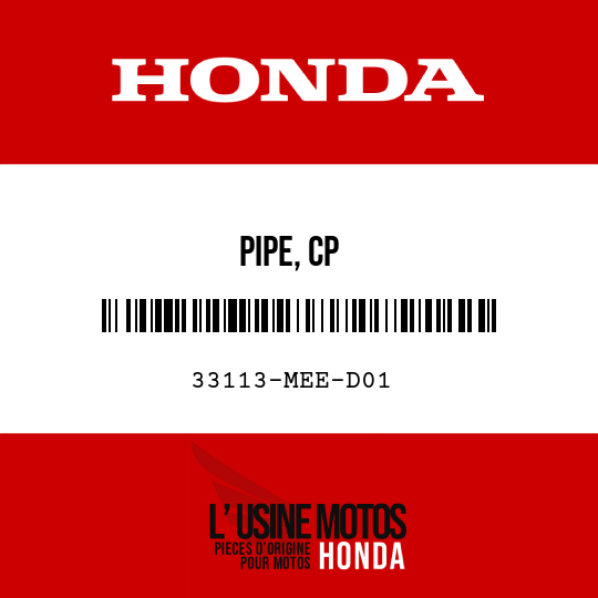 image de 33113-MEE-D01 PIPE, CP