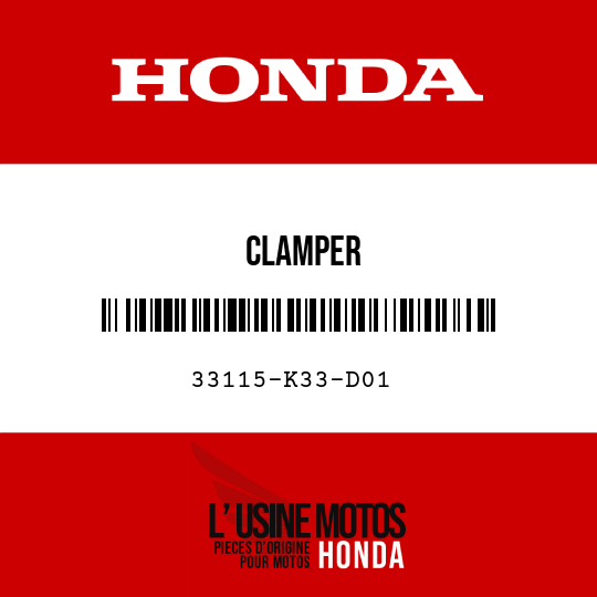 image de 33115-K33-D01 CLAMPER