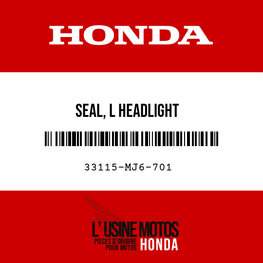 image de 33115-MJ6-701 SEAL, L HEADLIGHT