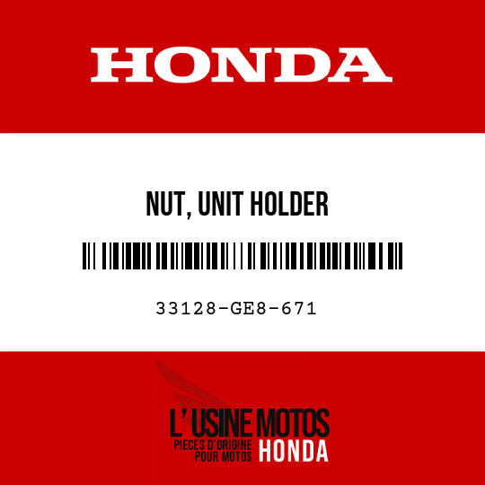 image de 33128-GE8-671 NUT, UNIT HOLDER