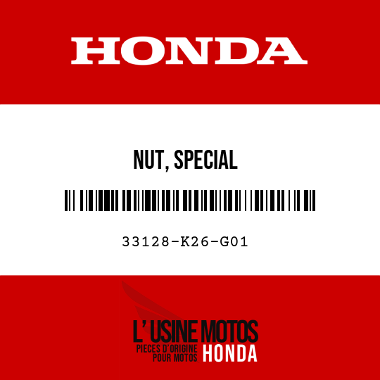 image de 33128-K26-G01 NUT, SPECIAL