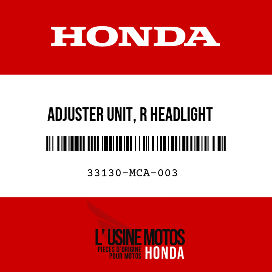 image de 33130-MCA-003 ADJUSTER UNIT, R HEADLIGHT