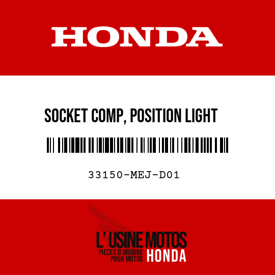 image de 33150-MEJ-D01 SOCKET COMP, POSITION LIGHT