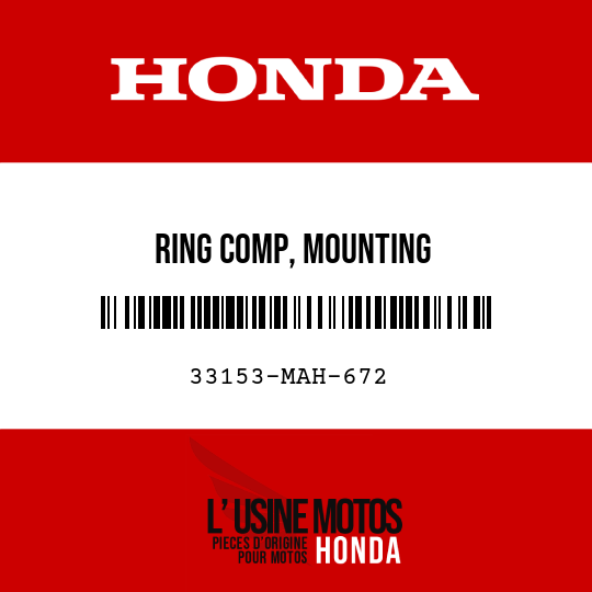 image de 33153-MAH-672 RING COMP, MOUNTING