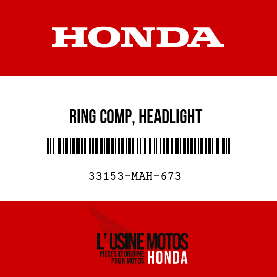 image de 33153-MAH-673 RING COMP, HEADLIGHT