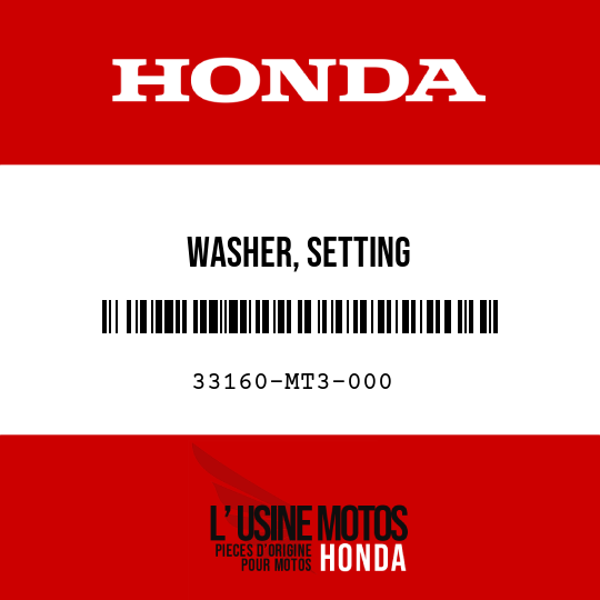image de 33160-MT3-000 WASHER, SETTING