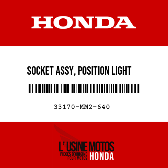 image de 33170-MM2-640 SOCKET ASSY, POSITION LIGHT