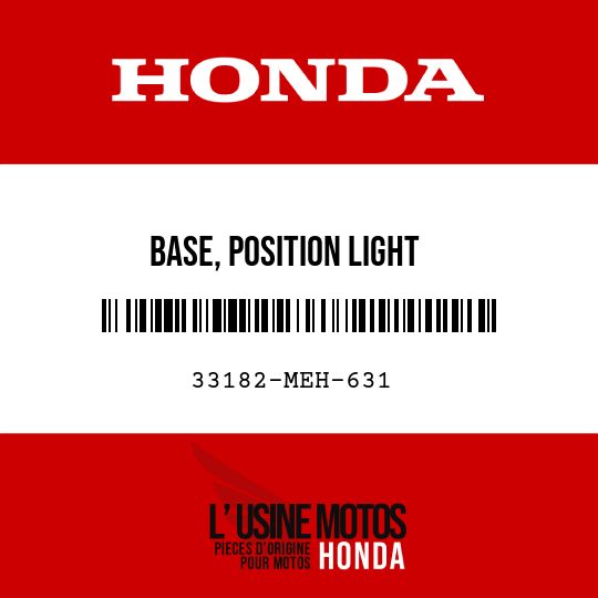 image de 33182-MEH-631 BASE, POSITION LIGHT