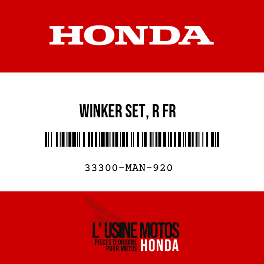 image de 33300-MAN-920 WINKER SET, R FR