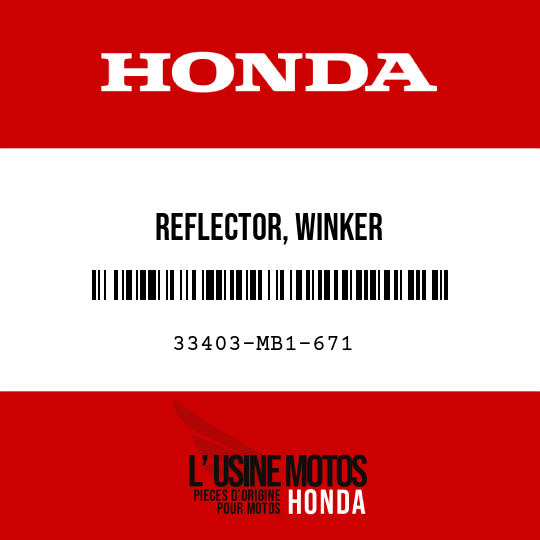 image de 33403-MB1-671 REFLECTOR, WINKER