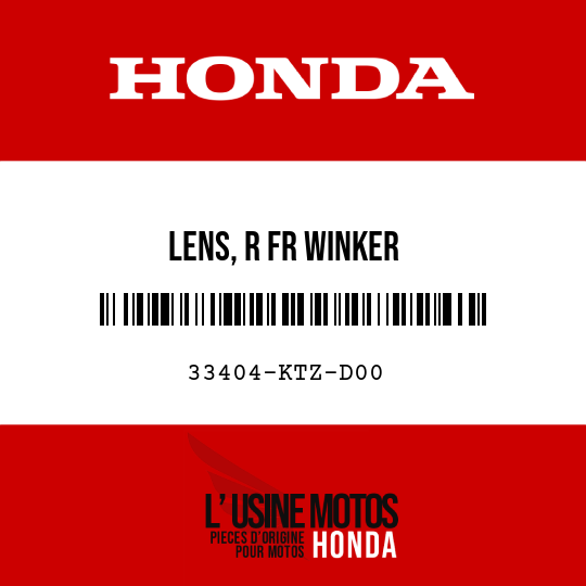 image de 33404-KTZ-D00 LENS, R FR WINKER