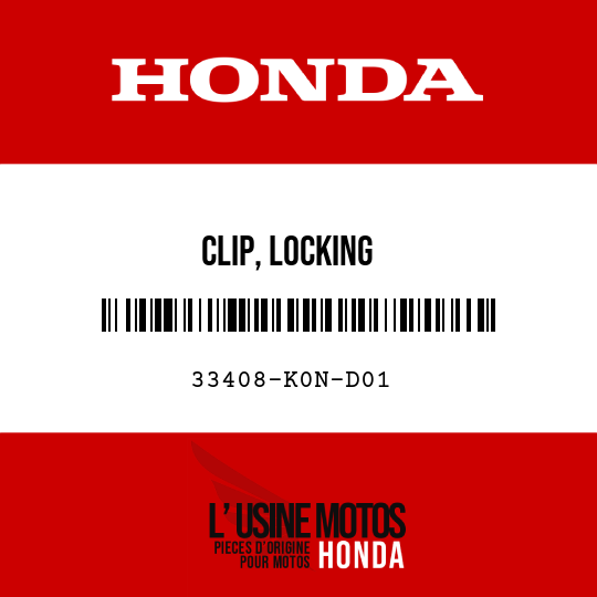 image de 33408-K0N-D01 CLIP, LOCKING
