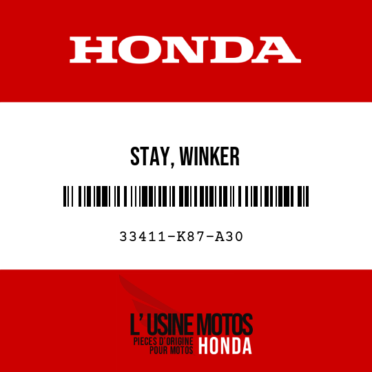 image de 33411-K87-A30 STAY, WINKER