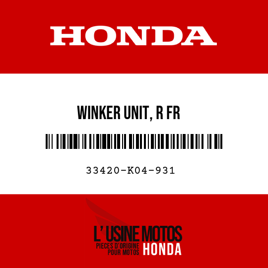 image de 33420-K04-931 WINKER UNIT, R FR