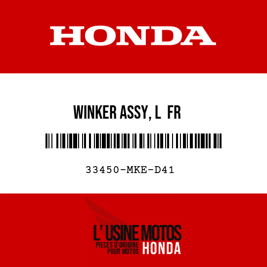 image de 33450-MKE-D41 WINKER ASSY, L  FR