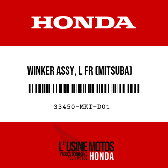 image de 33450-MKT-D01 WINKER ASSY, L FR (MITSUBA)