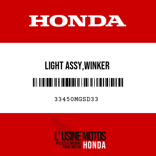 image de 33450MGSD33 LIGHT ASSY,WINKER